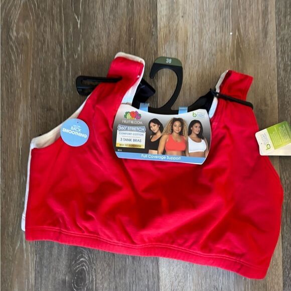 Fruit of the Loom Other - Fruit of the Loom 3 pc Tank Bras Sz 38